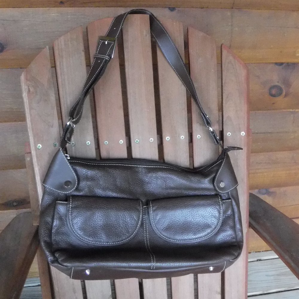 Brown Leather Shoulder Bag